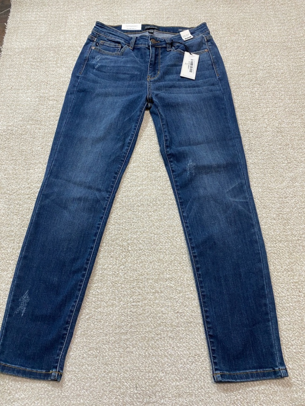 Judy Blue Midnight Blue Straight Leg Jeans Size 7/28 Relaxed Fit